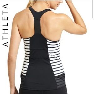 Athleta Stripe Ace Racer, EUC